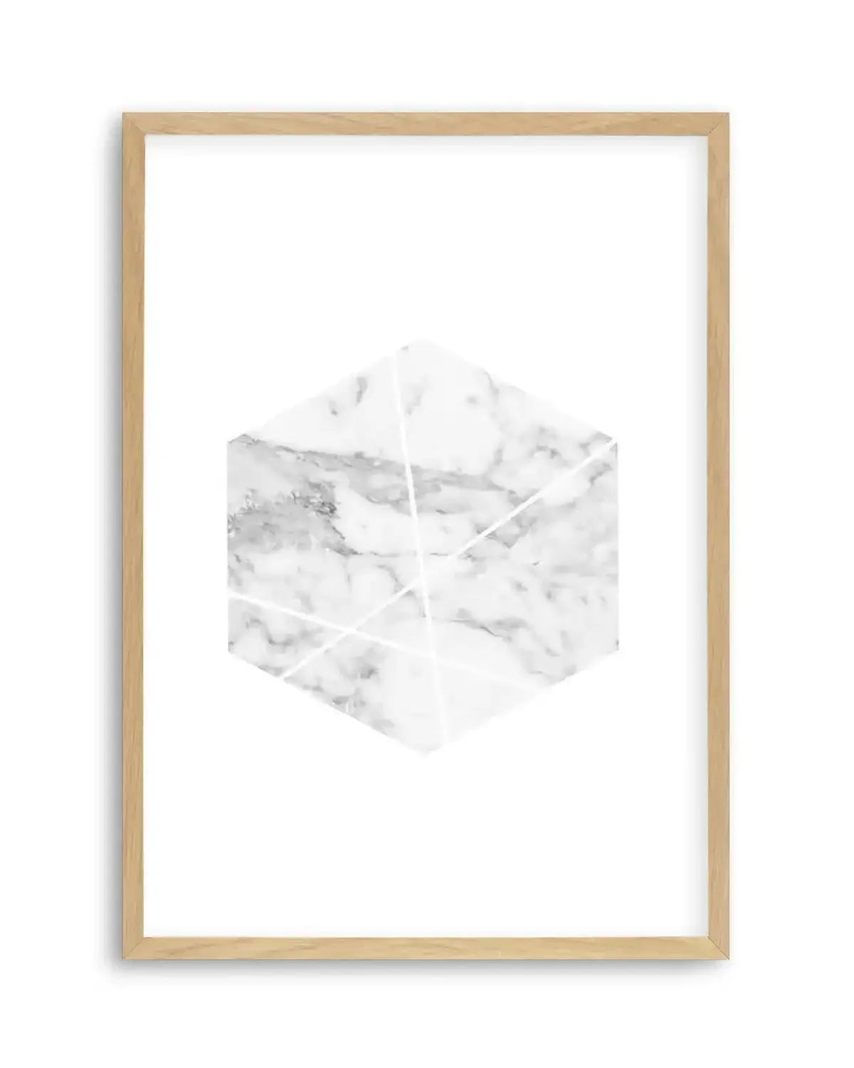 Marble Hex Art Print from Olive et Oriel where you can shop wallpaper and artworks online