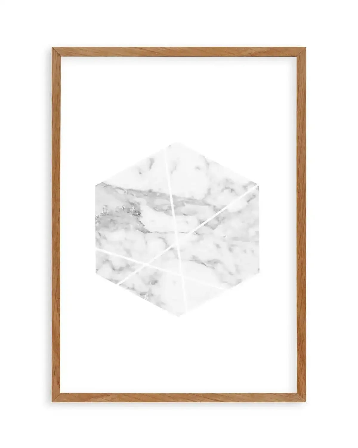 Marble Hex Art Print from Olive et Oriel where you can shop wallpaper and artworks online