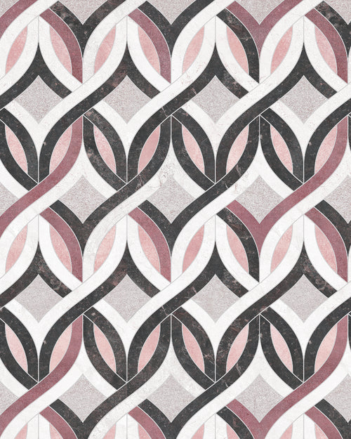 Marble Knots - Pink Wallpaper