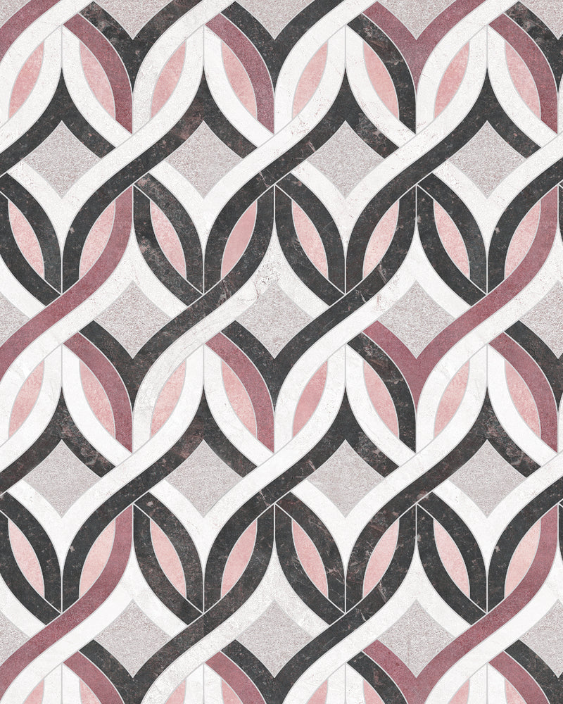 Marble Knots - Pink Wallpaper