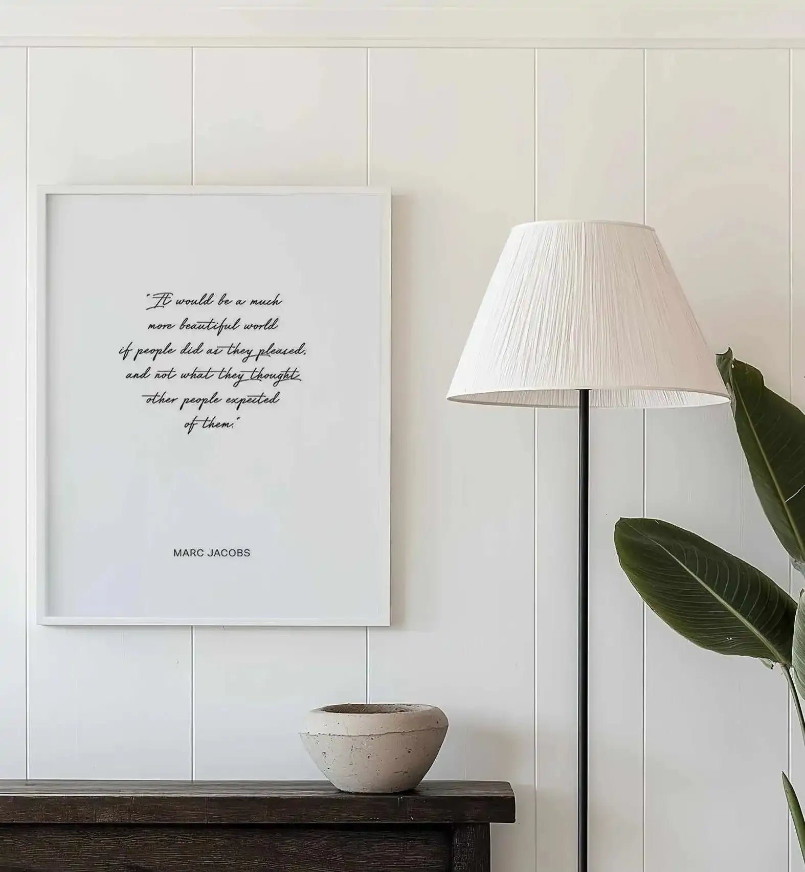Marc Jacobs Quote Art Print from Olive et Oriel where you can shop wallpaper and artworks online