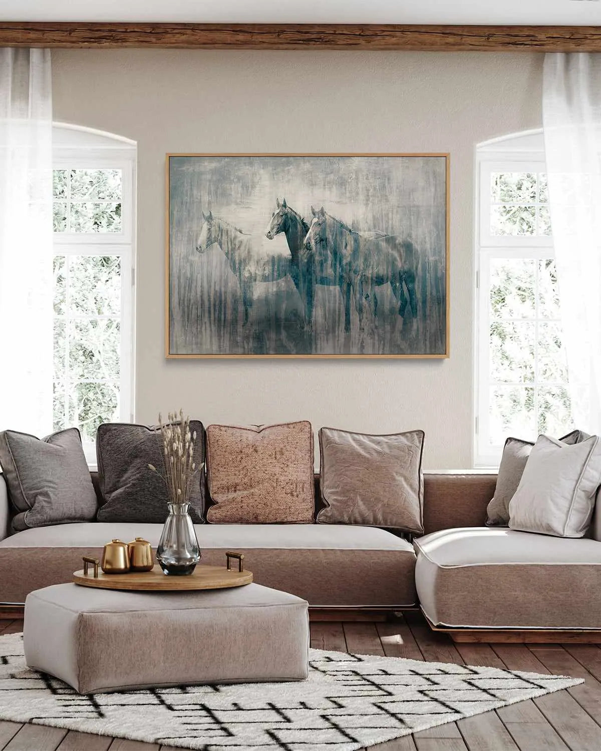 Marchpast | Framed Canvas Art Print from Olive et Oriel where you can shop wallpaper and artworks online