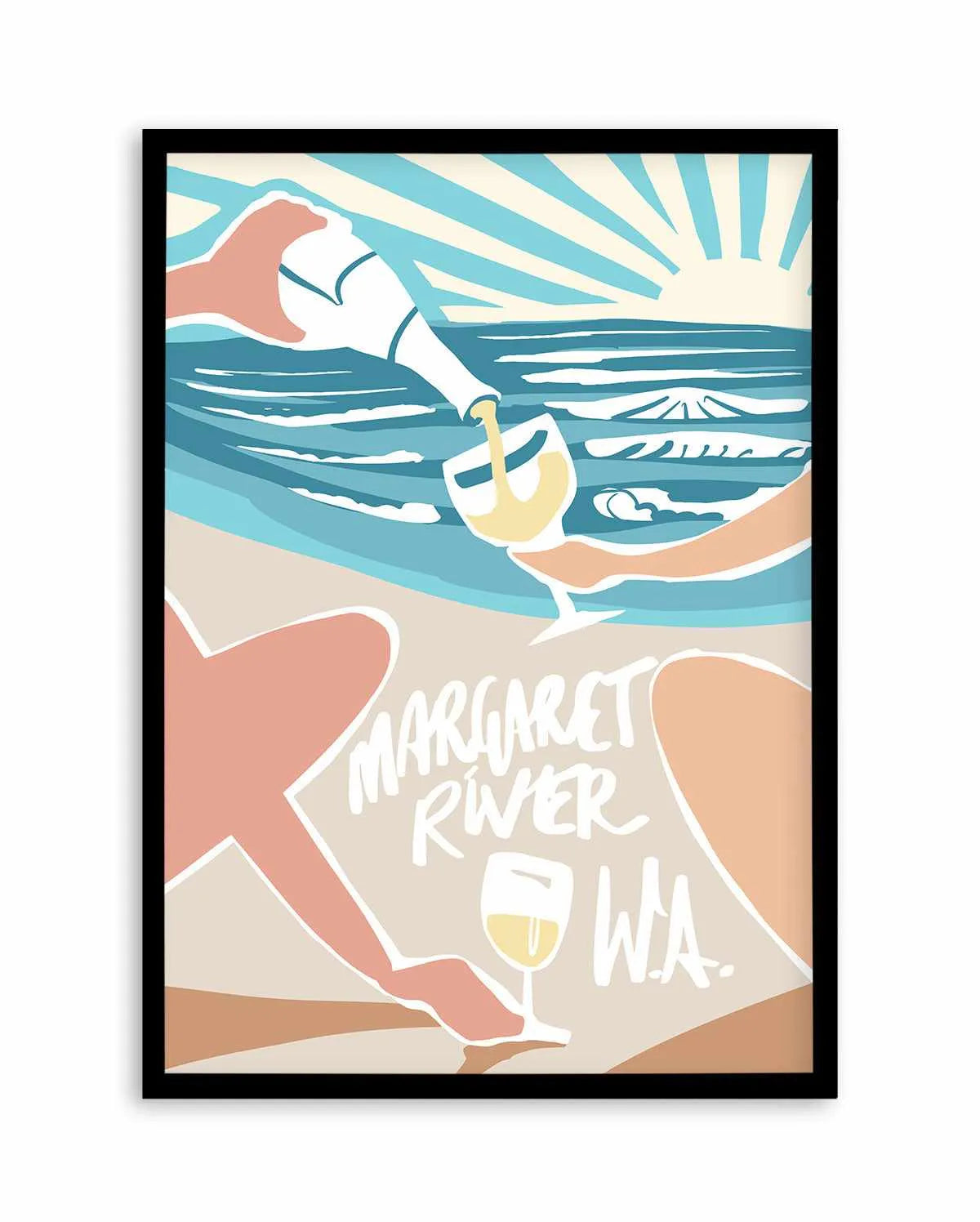 Margaret River Sunsets Art Print from Olive et Oriel where you can shop wallpaper and artworks online
