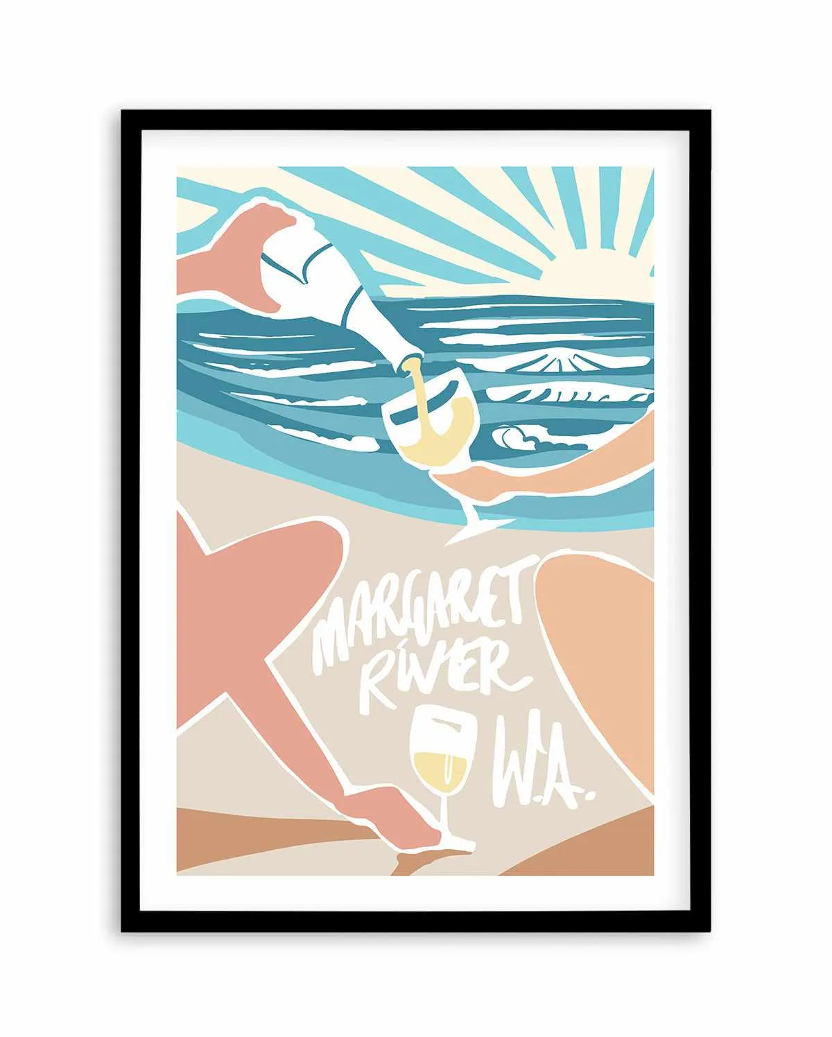 Margaret River Sunsets Art Print from Olive et Oriel where you can shop wallpaper and artworks online