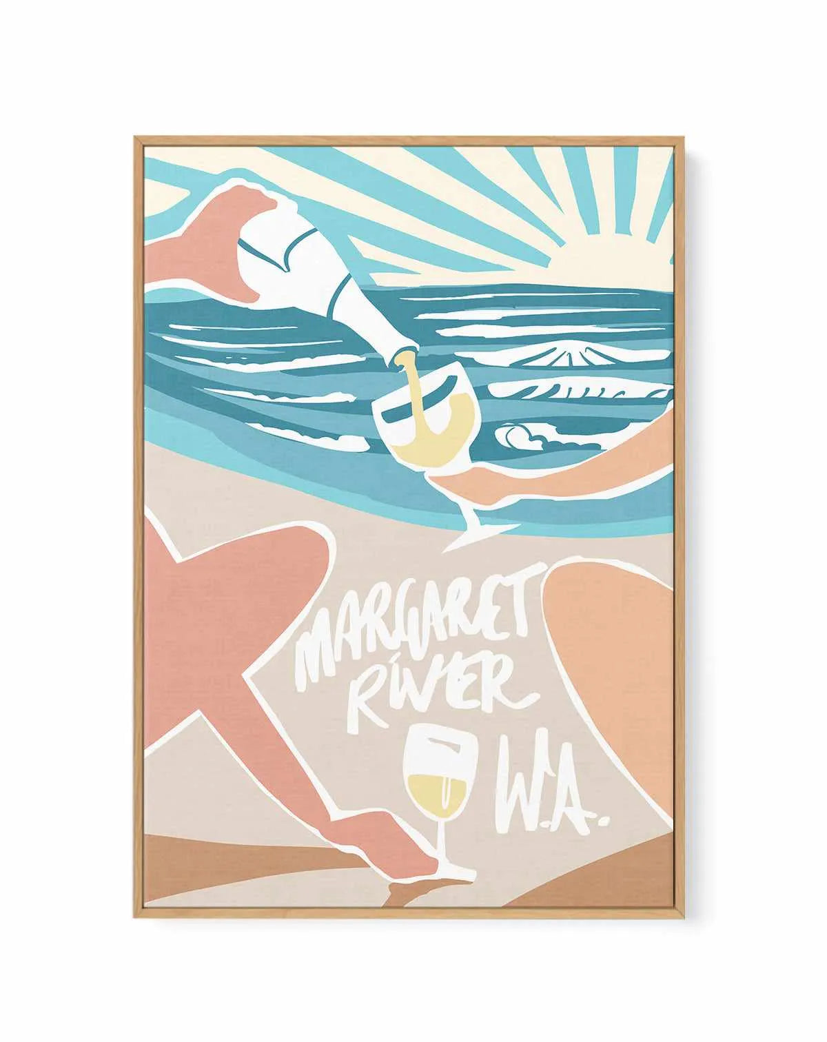 Margaret River Sunsets | Framed Canvas Art Print from Olive et Oriel where you can shop wallpaper and artworks online
