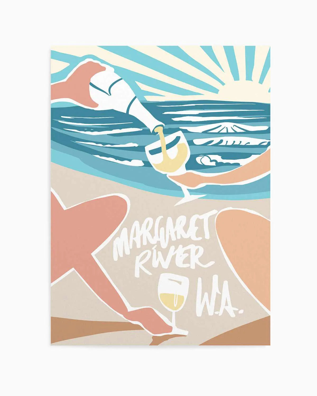 Margaret River Sunsets Art Print from Olive et Oriel where you can shop wallpaper and artworks online