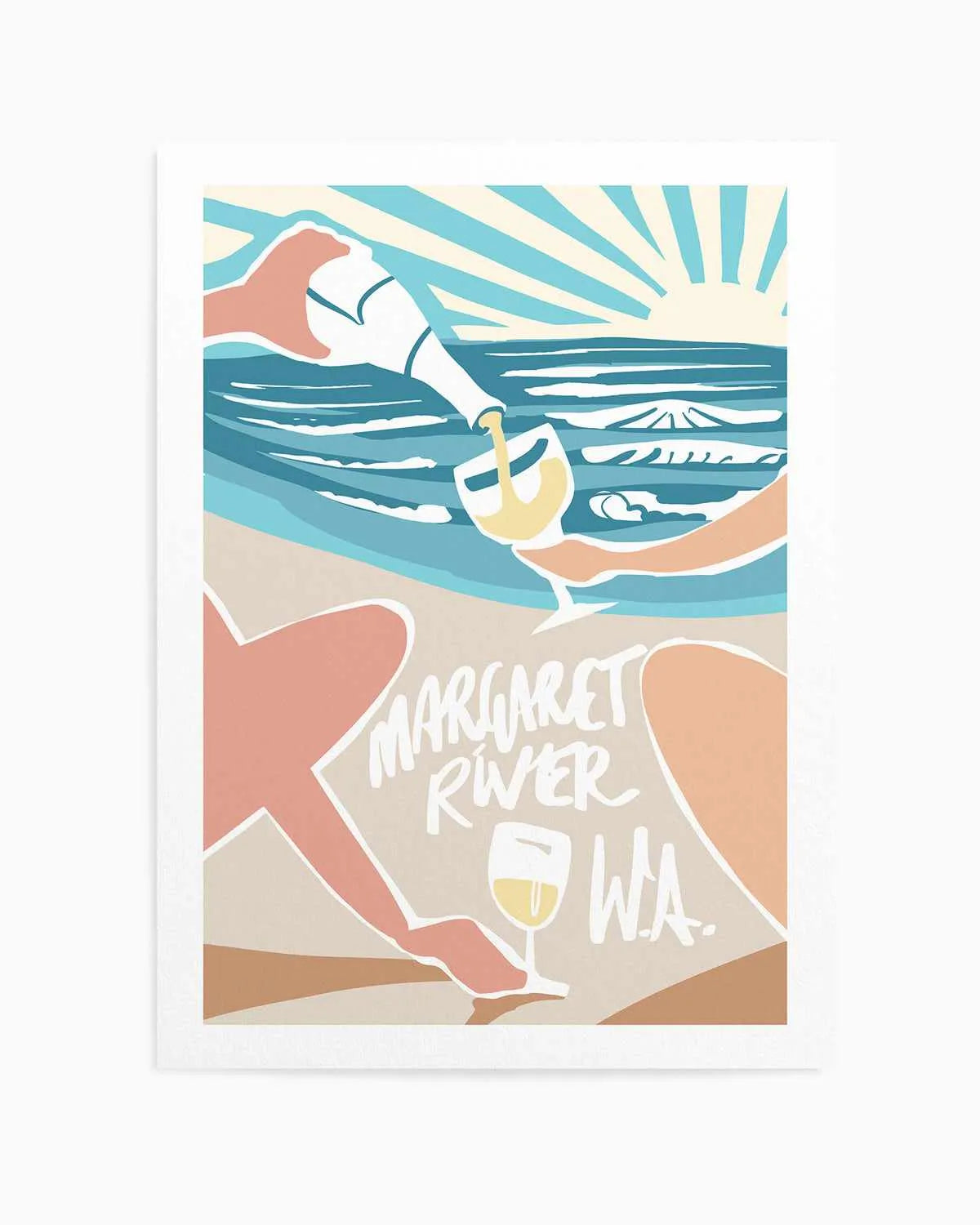 Margaret River Sunsets Art Print from Olive et Oriel where you can shop wallpaper and artworks online