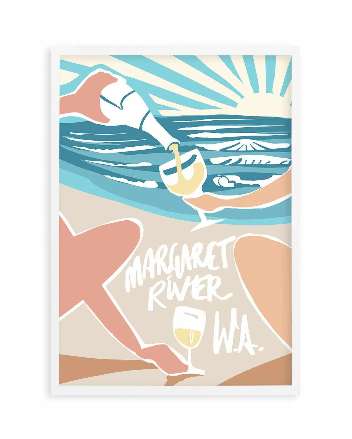 Margaret River Sunsets Art Print from Olive et Oriel where you can shop wallpaper and artworks online