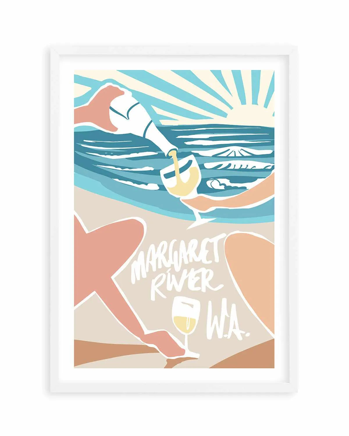 Margaret River Sunsets Art Print from Olive et Oriel where you can shop wallpaper and artworks online