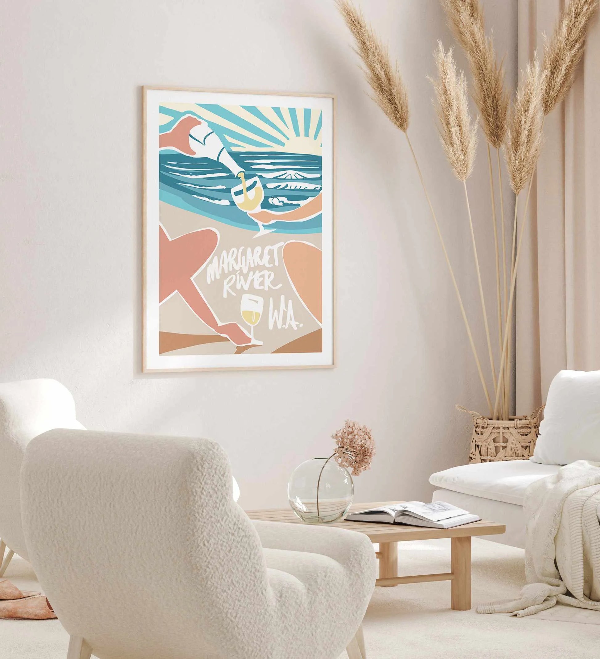 Margaret River Sunsets Art Print from Olive et Oriel where you can shop wallpaper and artworks online
