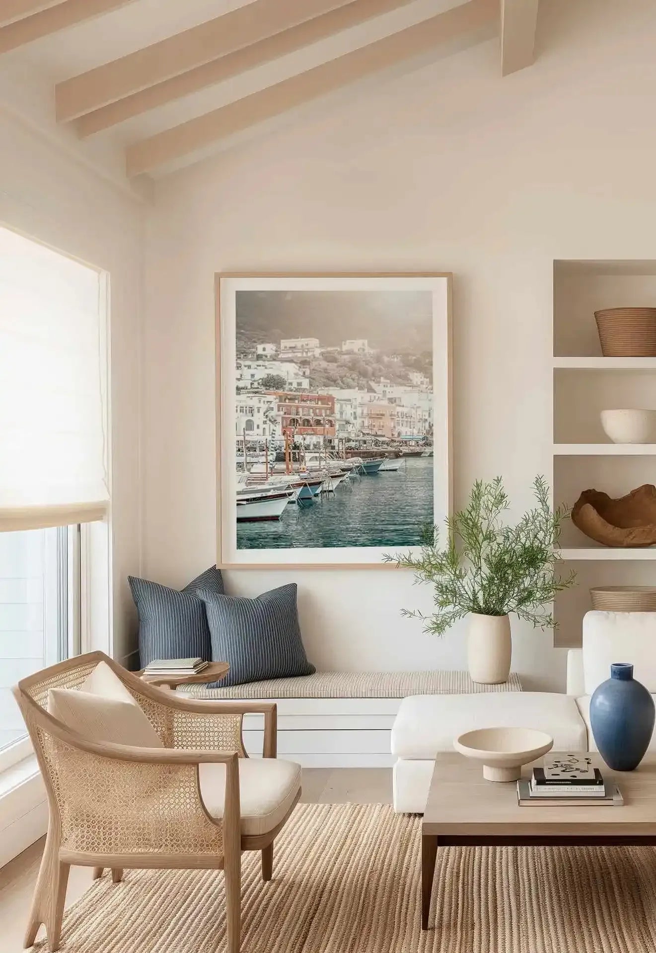 Marina Grande PT | Capri Art Print from Olive et Oriel where you can shop wallpaper and artworks online