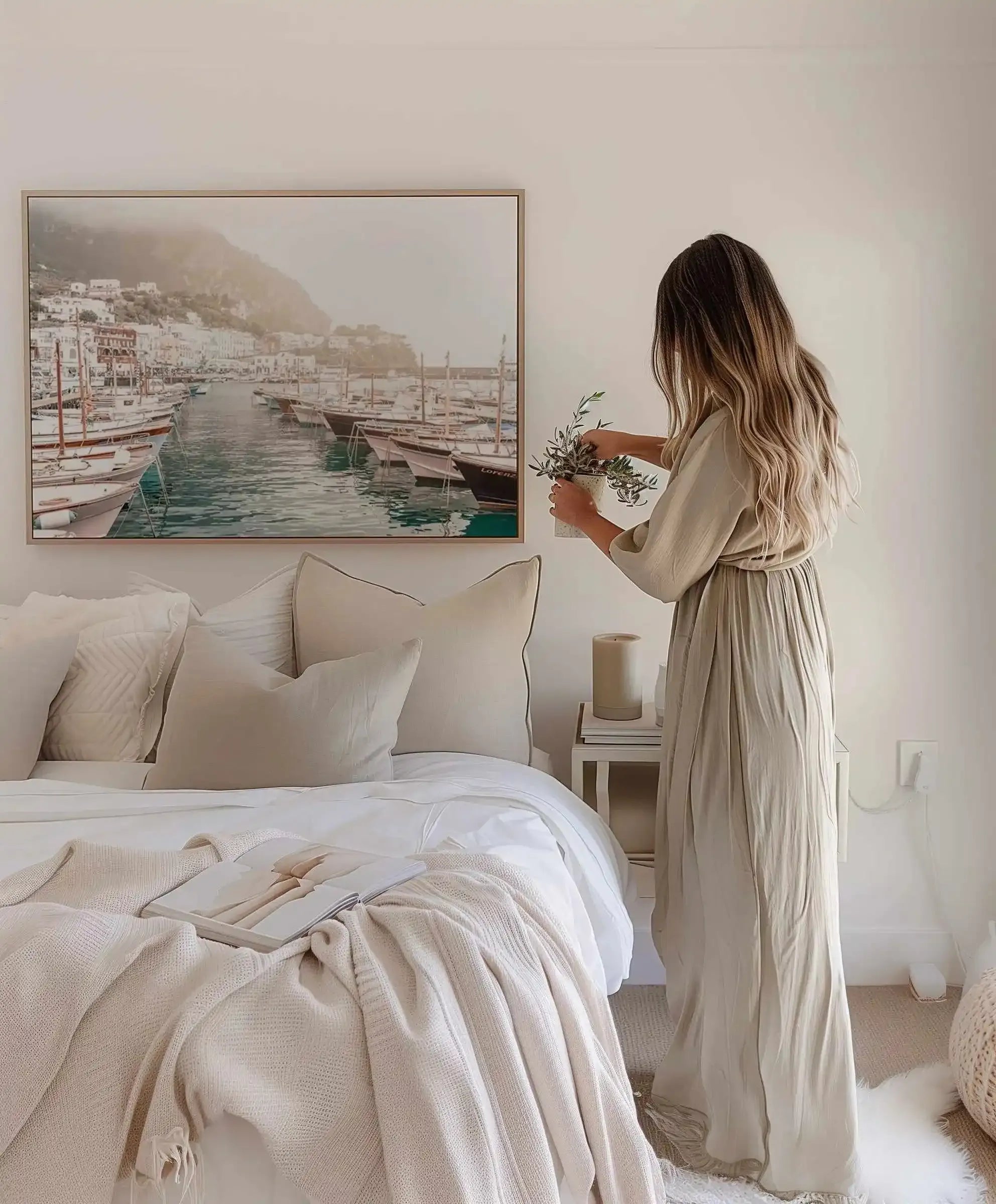 Marina Grande I | Capri | Framed Canvas Art Print from Olive et Oriel where you can shop wallpaper and artworks online