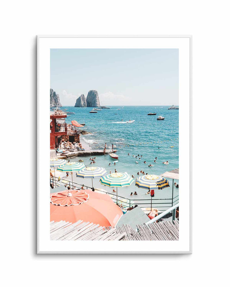 Marina Piccola, Capri | Art Print from Olive et Oriel where you can shop wallpaper and artworks online