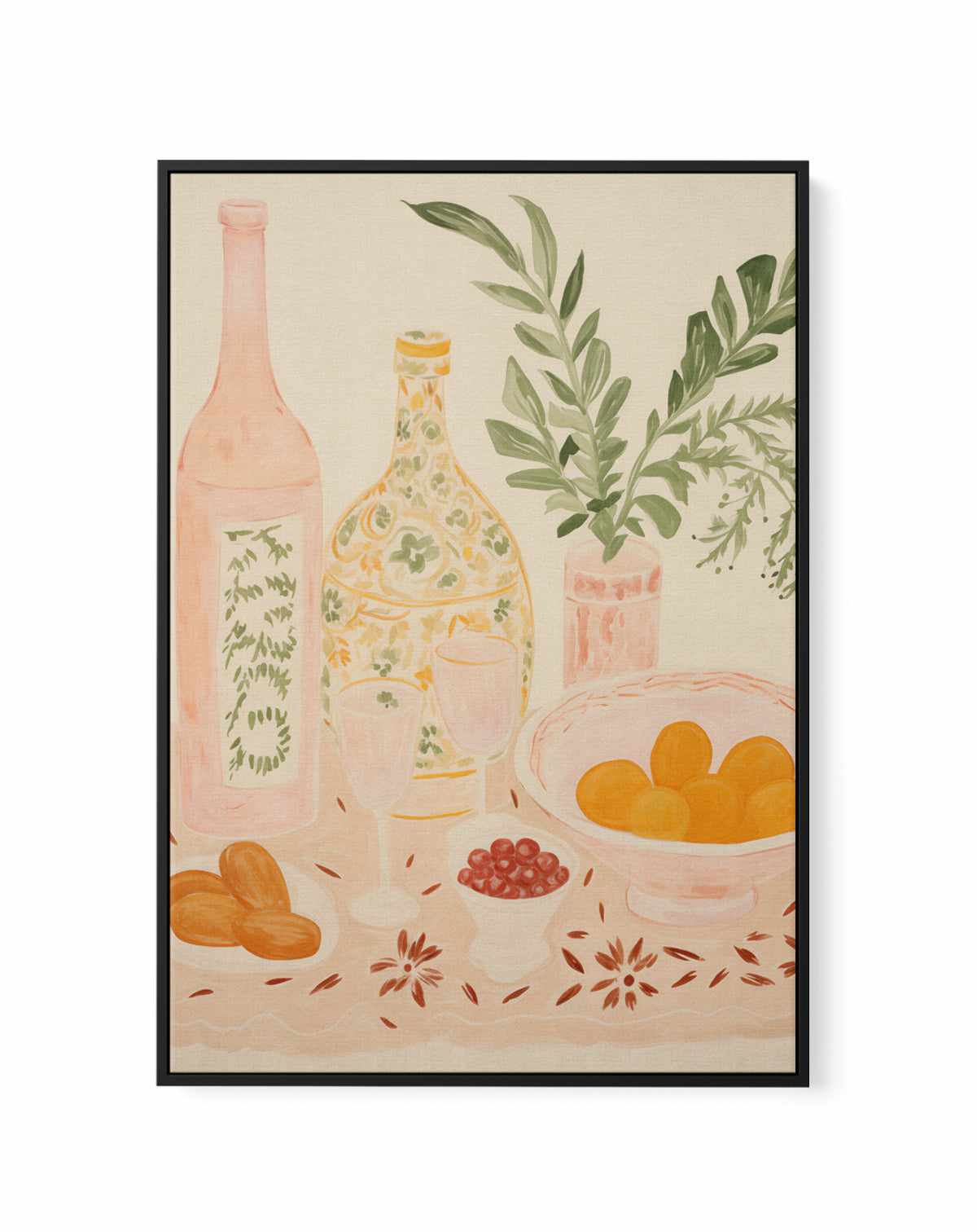 Marrakech Brunch No II | Framed Canvas Art Print