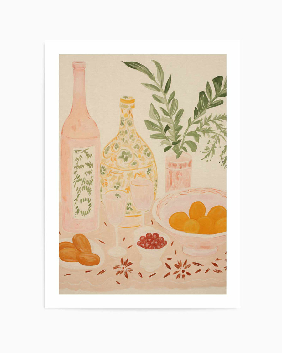 Marrakech Brunch No II | Art Print from Olive et Oriel where you can shop wallpaper and artworks online