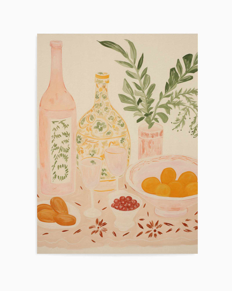 Marrakech Brunch No II | Art Print from Olive et Oriel where you can shop wallpaper and artworks online