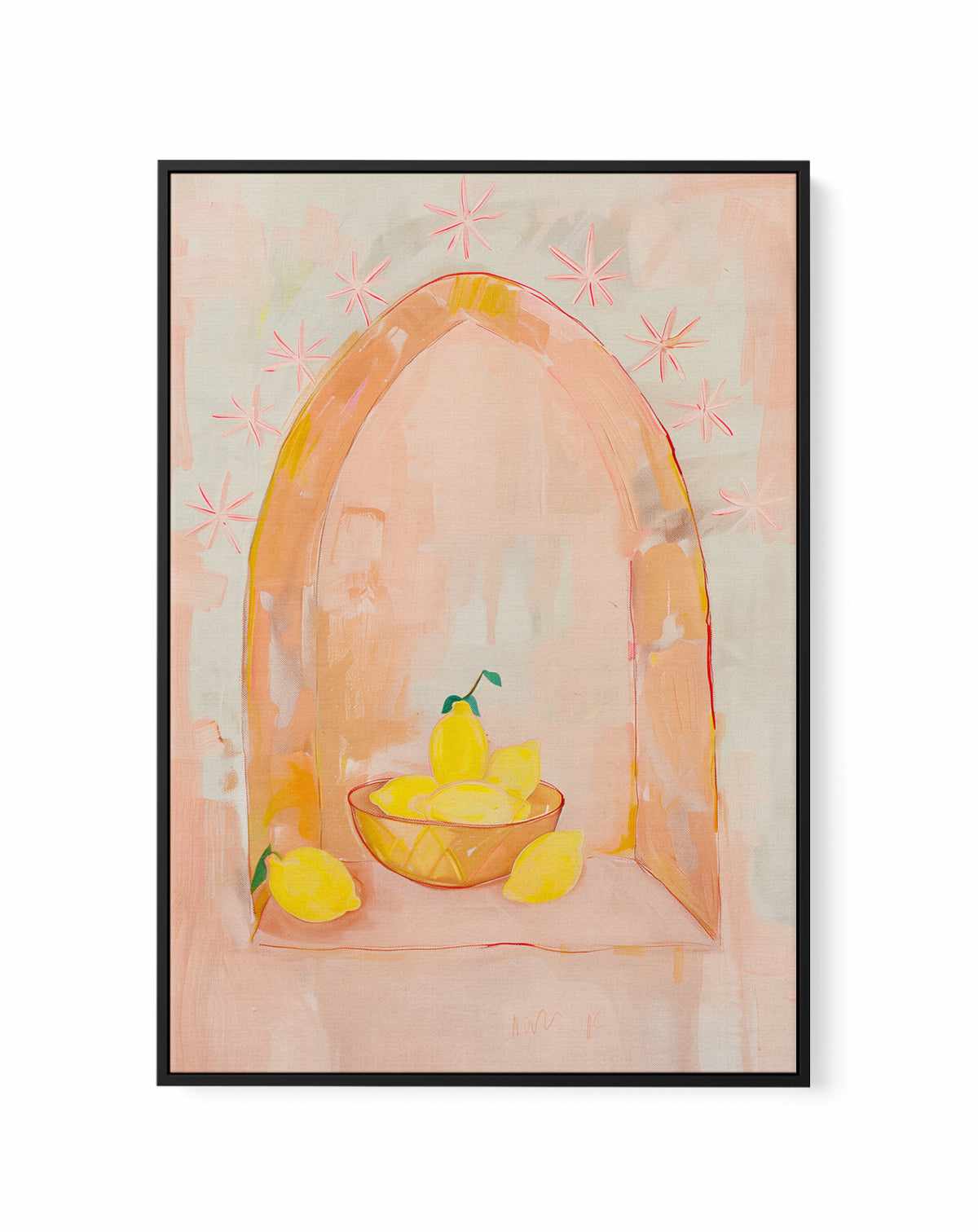 Marrakech Lemons | Framed Canvas Art Print