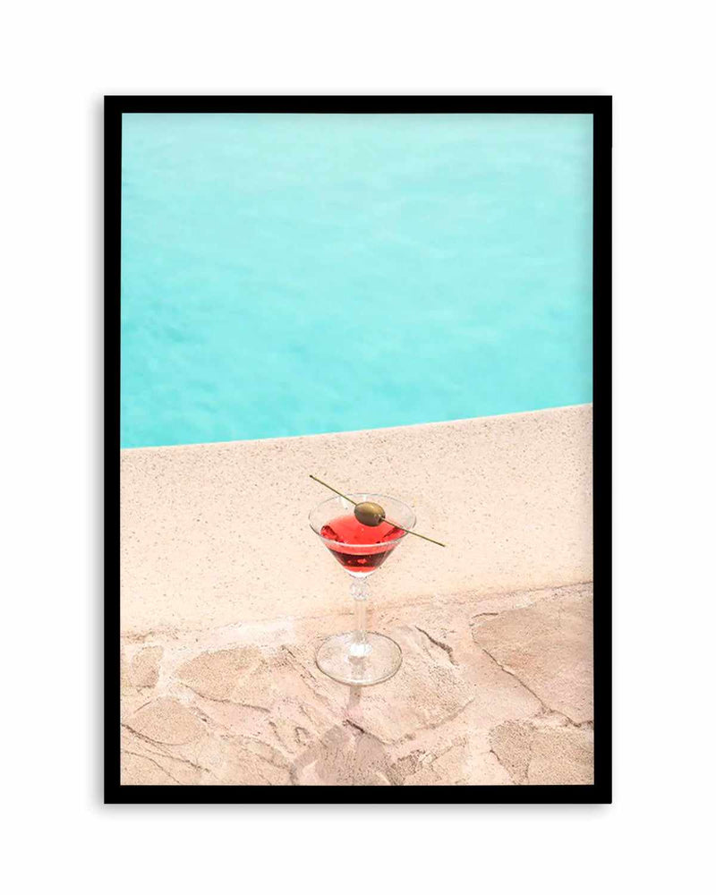 Martini By The Pool Art Print