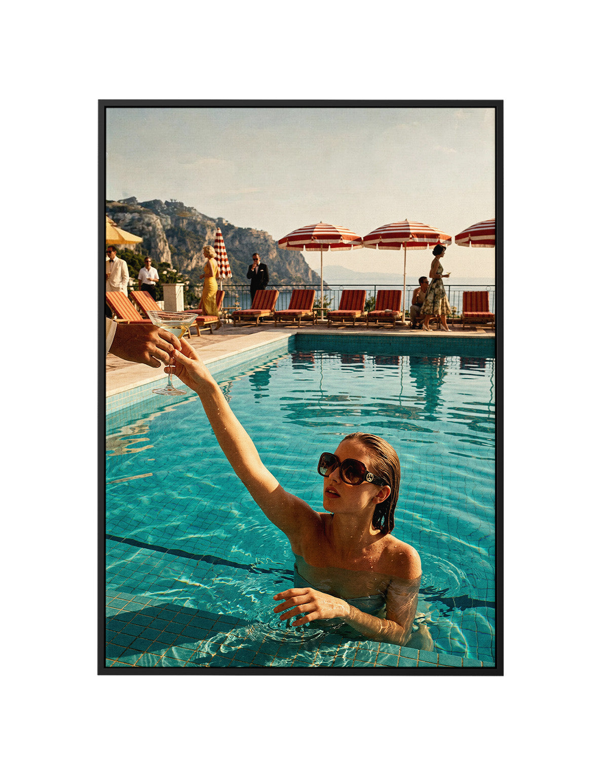 Martini Hour | Framed Canvas Art Print