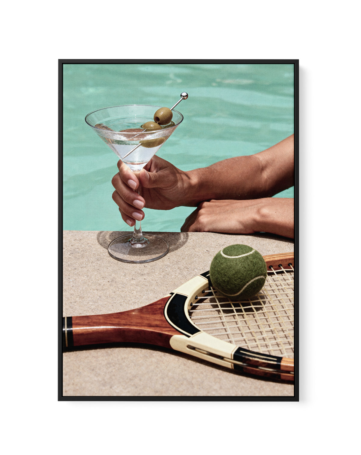 Martini Time | Framed Canvas Art Print from Olive et Oriel where you can shop wallpaper and artworks online