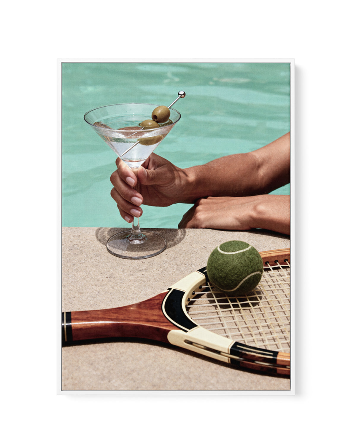 Martini Time | Framed Canvas Art Print from Olive et Oriel where you can shop wallpaper and artworks online