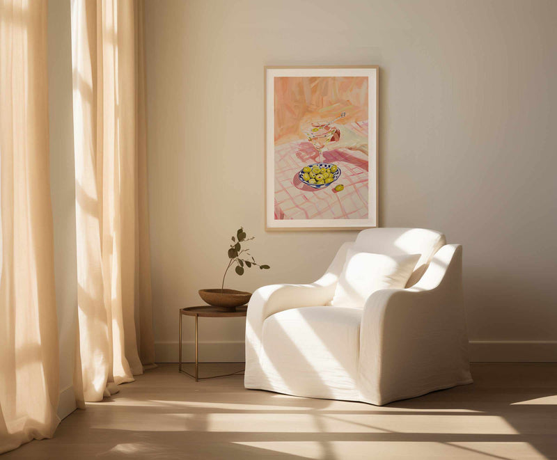 Martini Time | Art Print from Olive et Oriel where you can shop wallpaper and artworks online