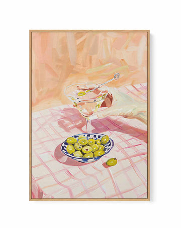 Martini Time | Framed Canvas Art Print from Olive et Oriel where you can shop wallpaper and artworks online