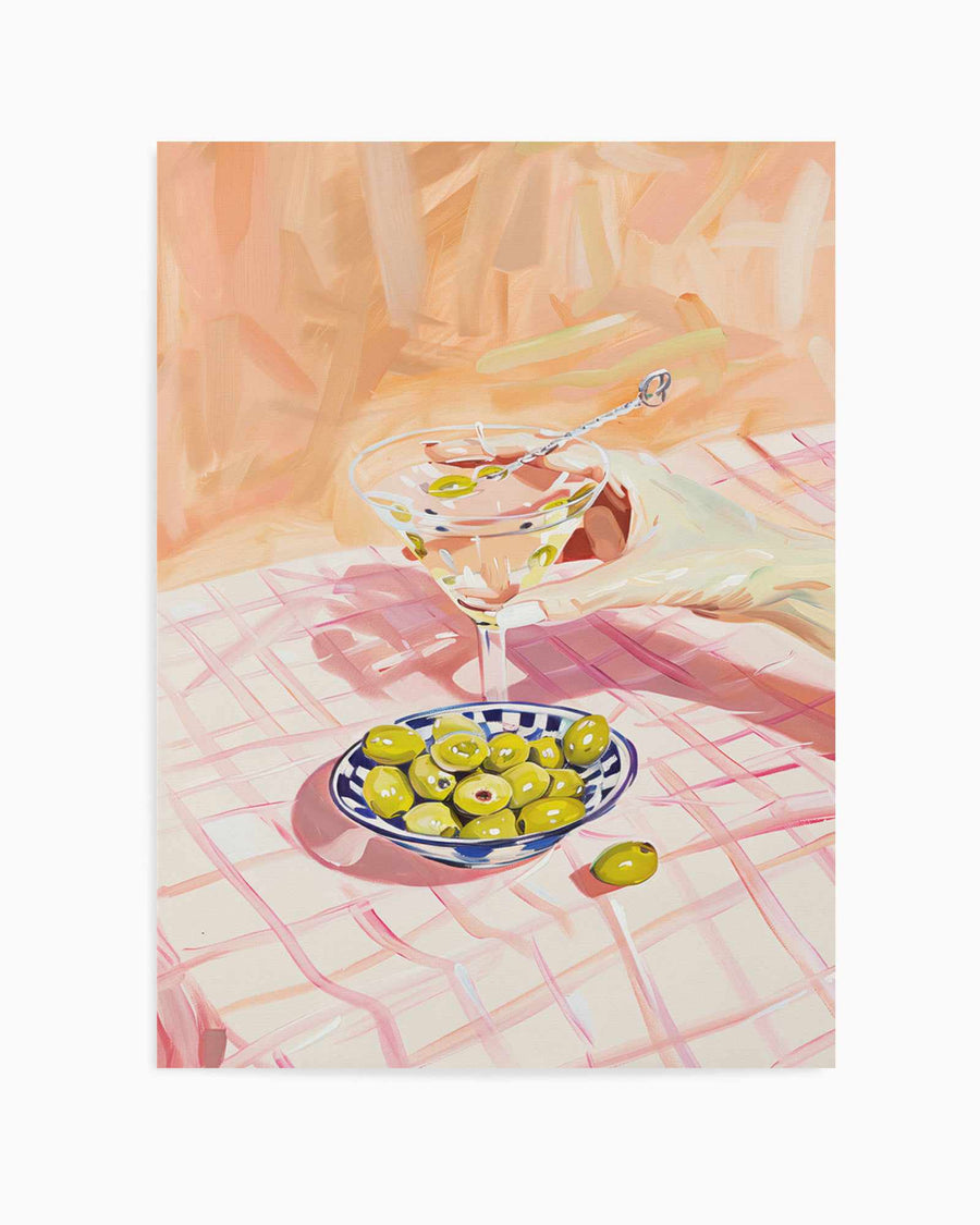 Martini Time | Art Print from Olive et Oriel where you can shop wallpaper and artworks online