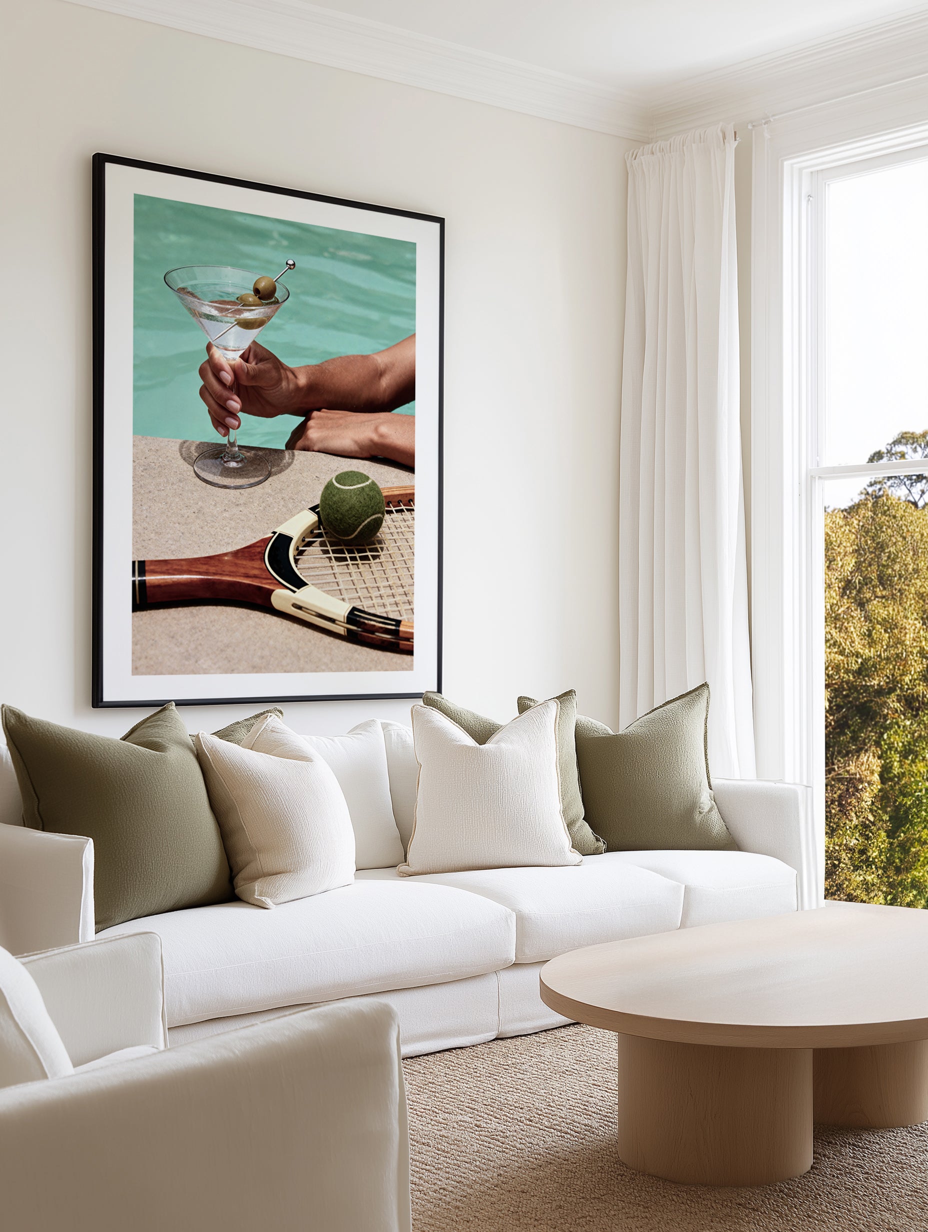 Martini Time | Art Print from Olive et Oriel where you can shop wallpaper and artworks online