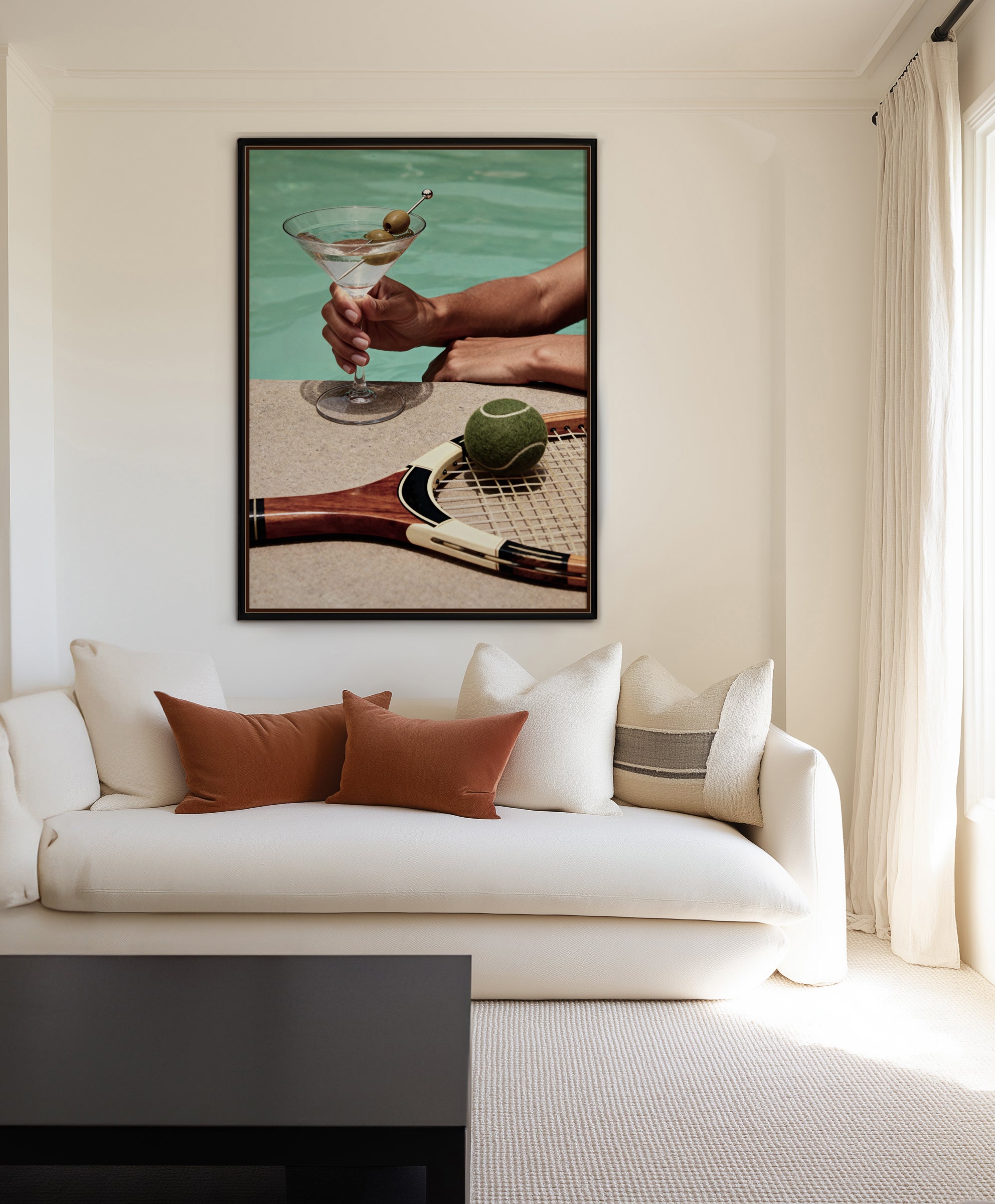 Martini Time | Framed Canvas Art Print from Olive et Oriel where you can shop wallpaper and artworks online