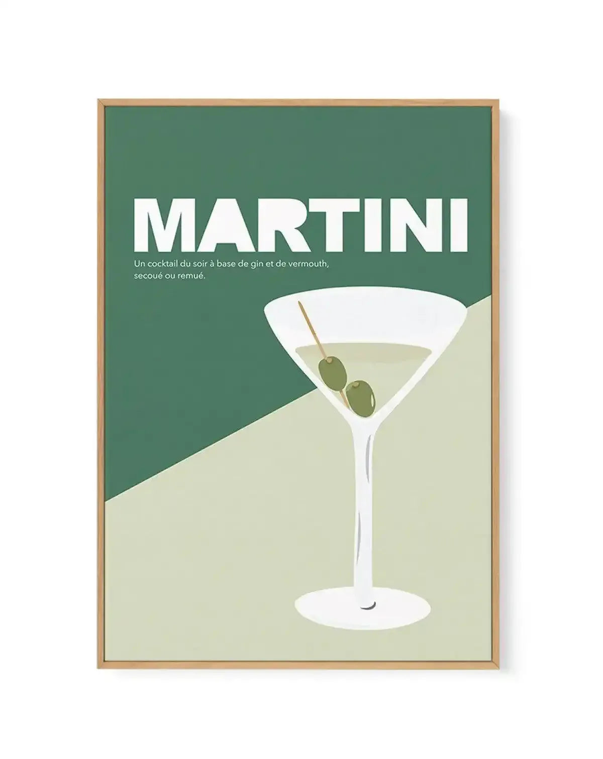 Martini | Vintage | Framed Canvas-CANVAS-You can shop wall art online with Olive et Oriel for everything from abstract art to fun kids wall art. Our beautiful modern art prints and canvas art are available from large canvas prints to wall art paintings and our proudly Australian artwork collection offers only the highest quality framed large wall art and canvas art Australia - You can buy fashion photography prints or Hampton print posters and paintings on canvas from Olive et Oriel and have the