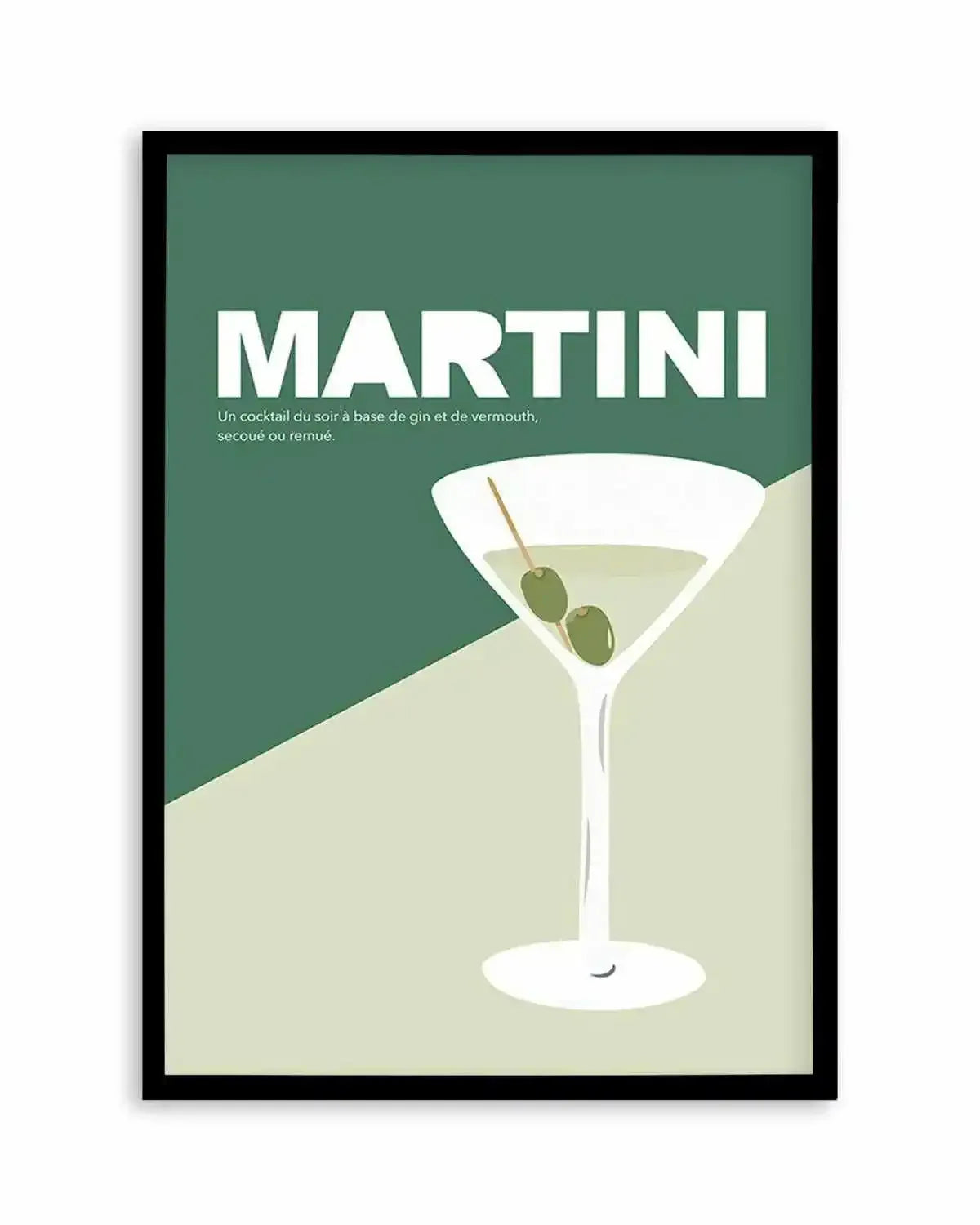 Martini | Vintage Art Print from Olive et Oriel where you can shop wallpaper and artworks online