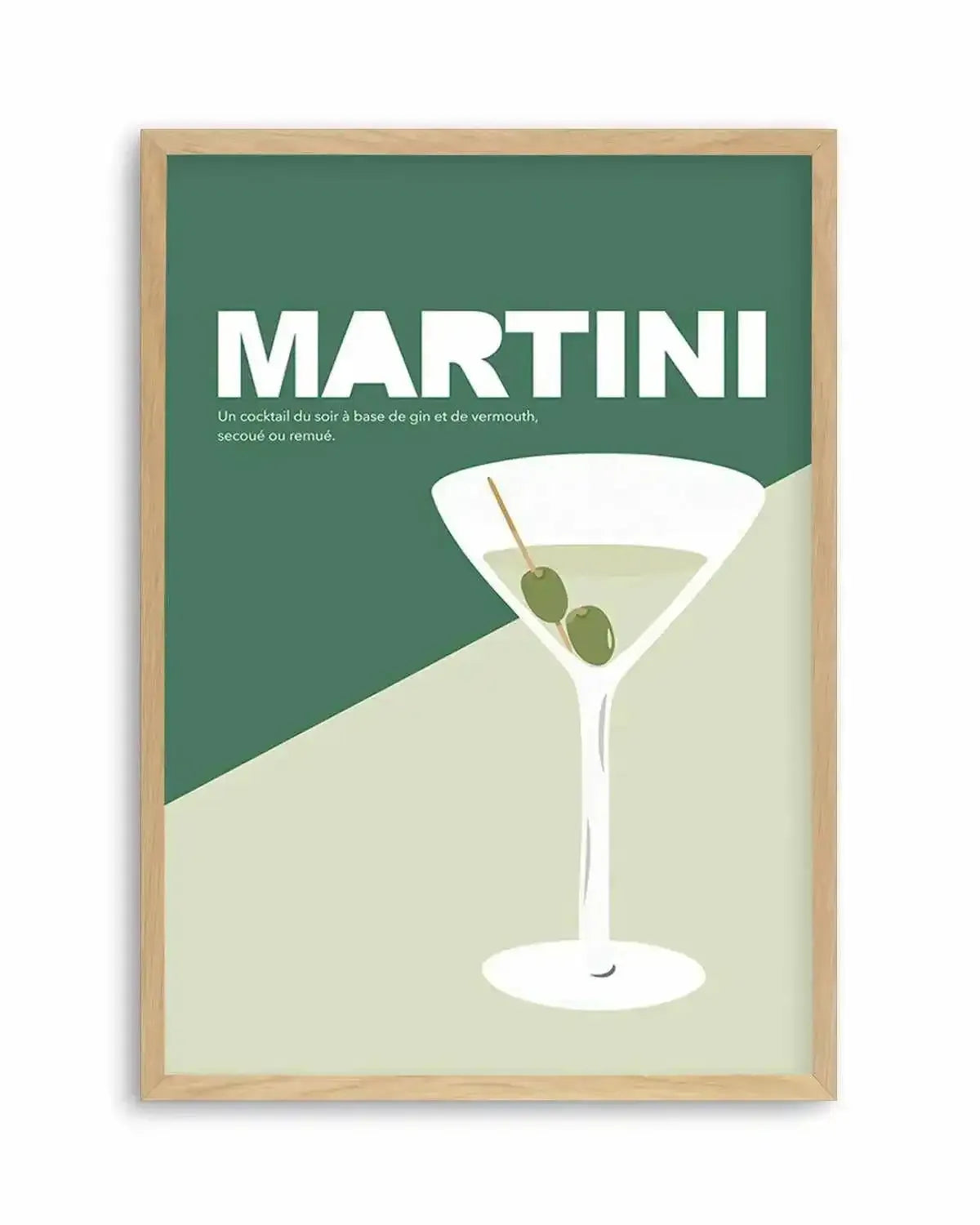 Martini | Vintage Art Print from Olive et Oriel where you can shop wallpaper and artworks online