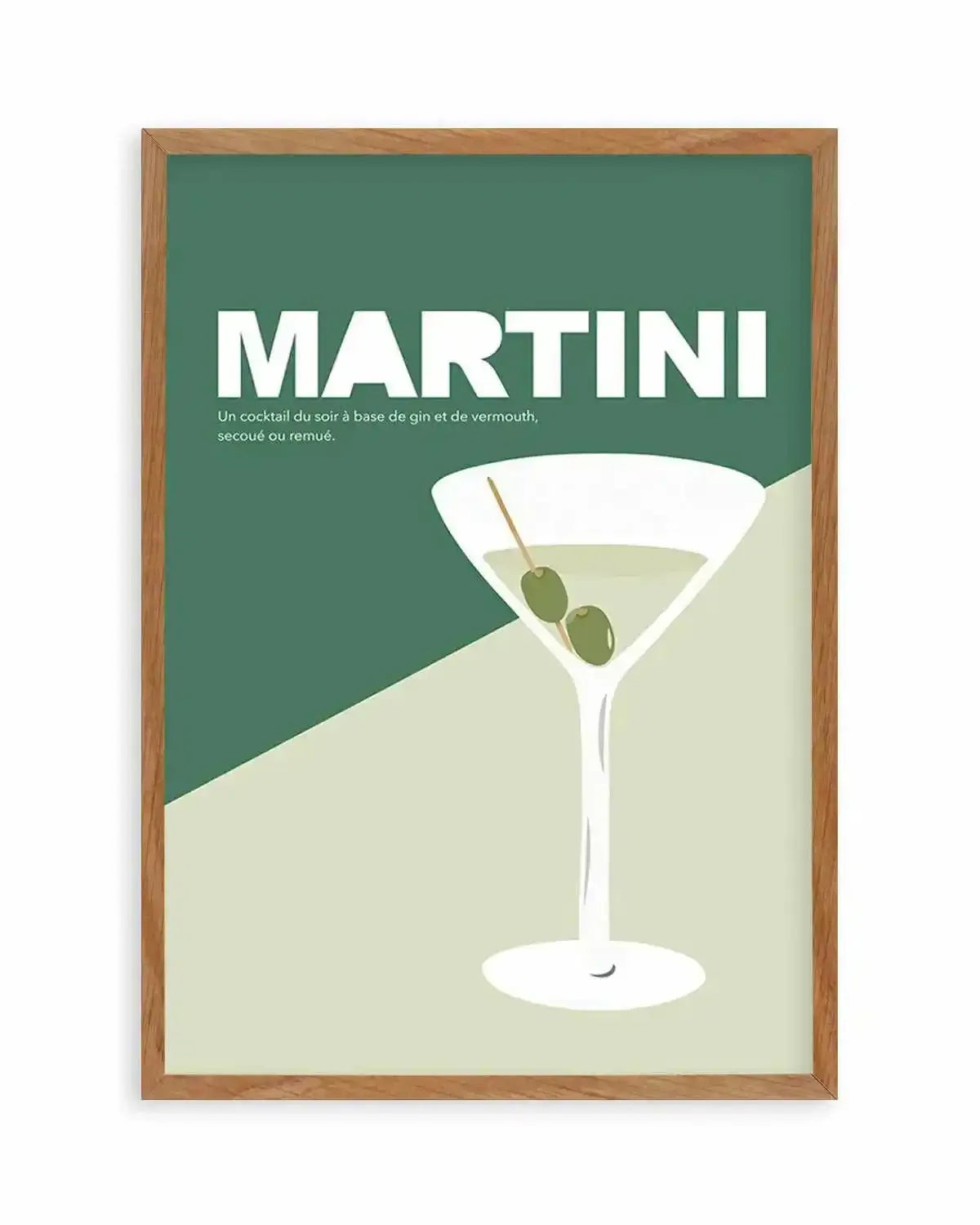 Martini | Vintage Art Print from Olive et Oriel where you can shop wallpaper and artworks online