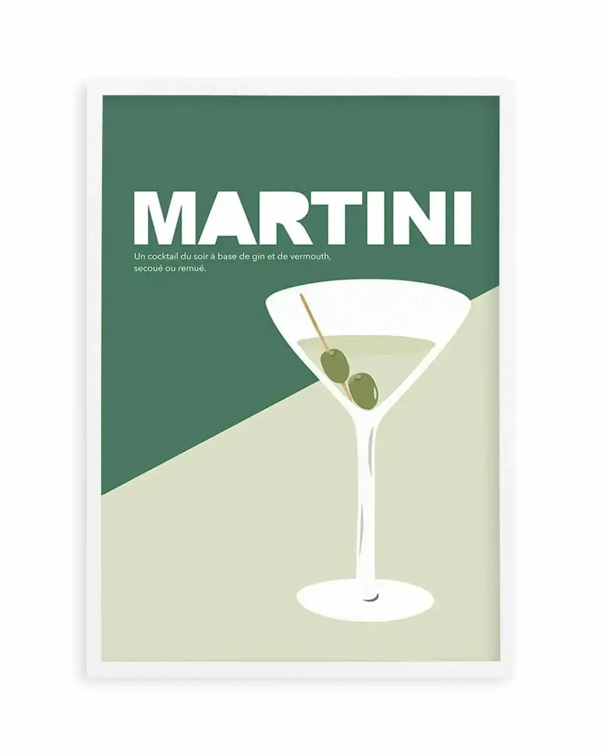 Martini | Vintage Art Print from Olive et Oriel where you can shop wallpaper and artworks online