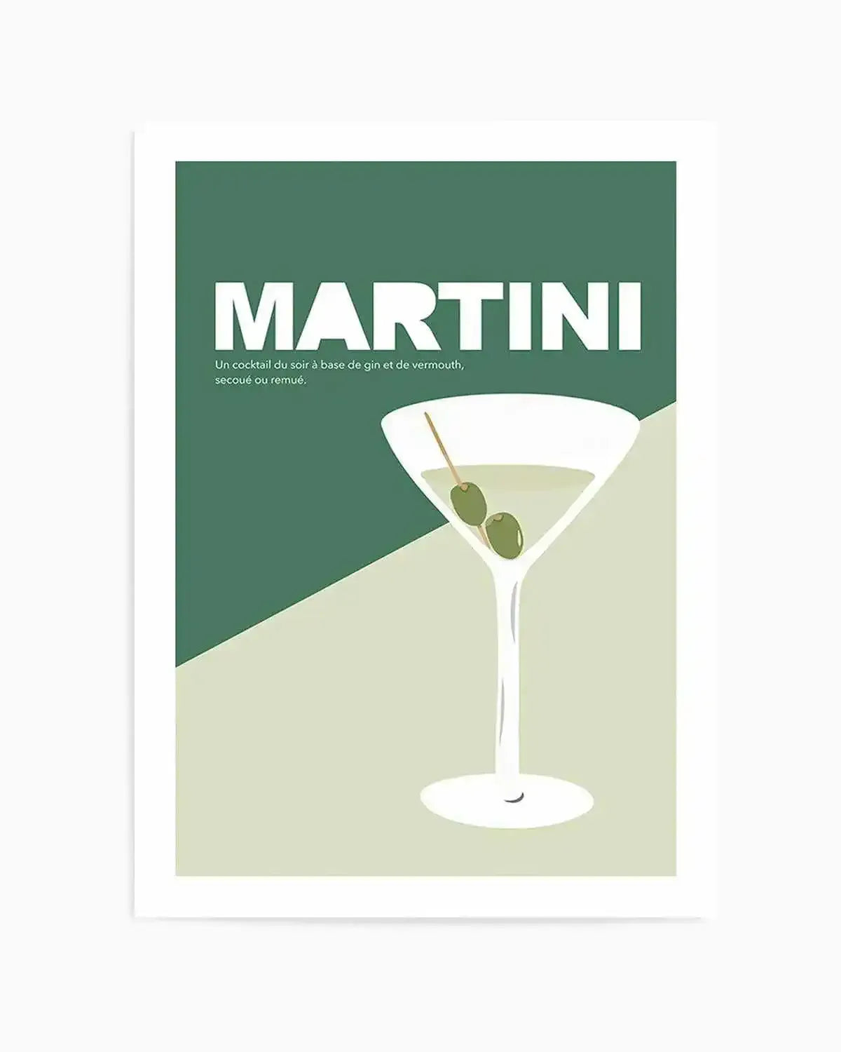 Martini | Vintage Art Print from Olive et Oriel where you can shop wallpaper and artworks online