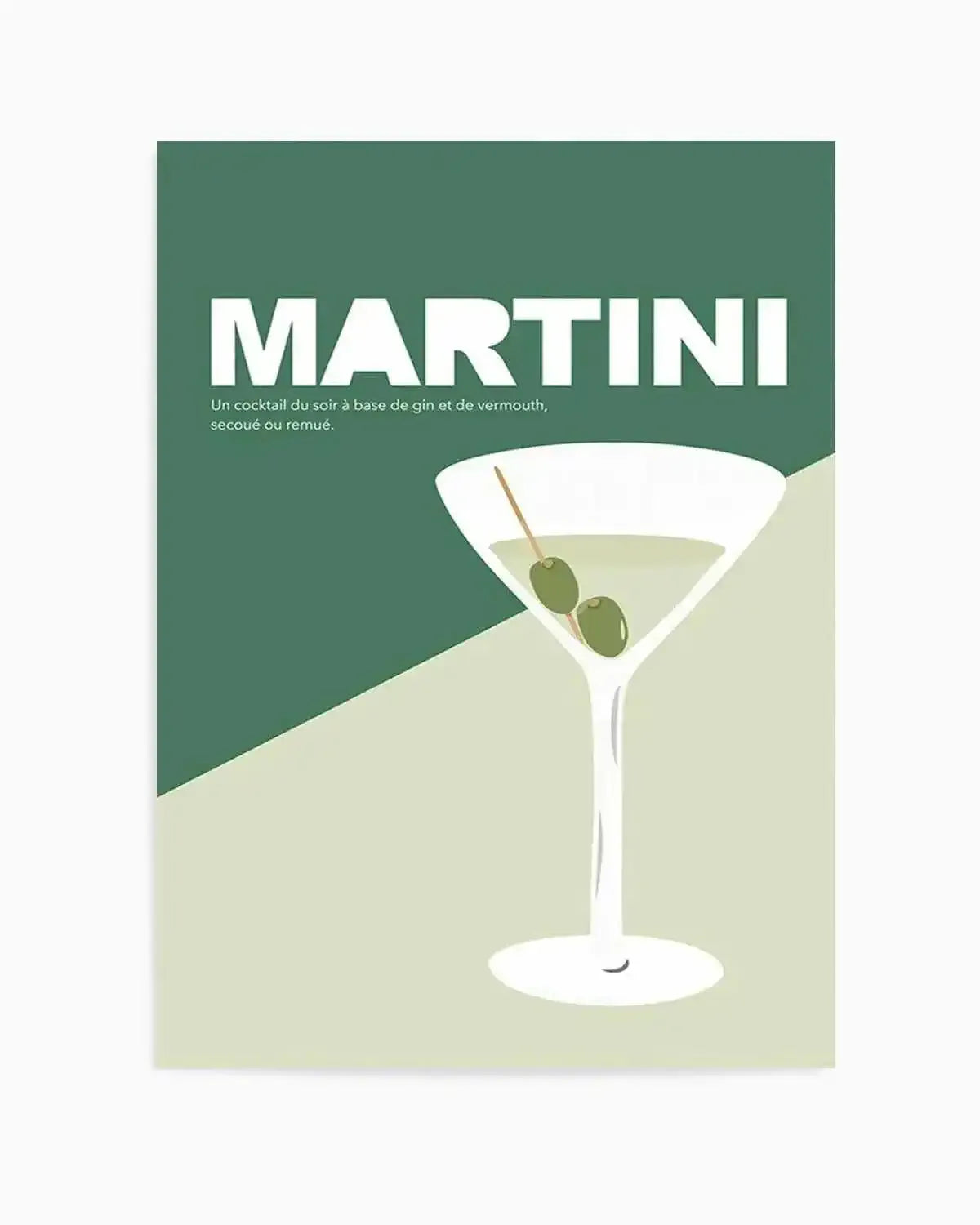 Martini | Vintage Art Print from Olive et Oriel where you can shop wallpaper and artworks online