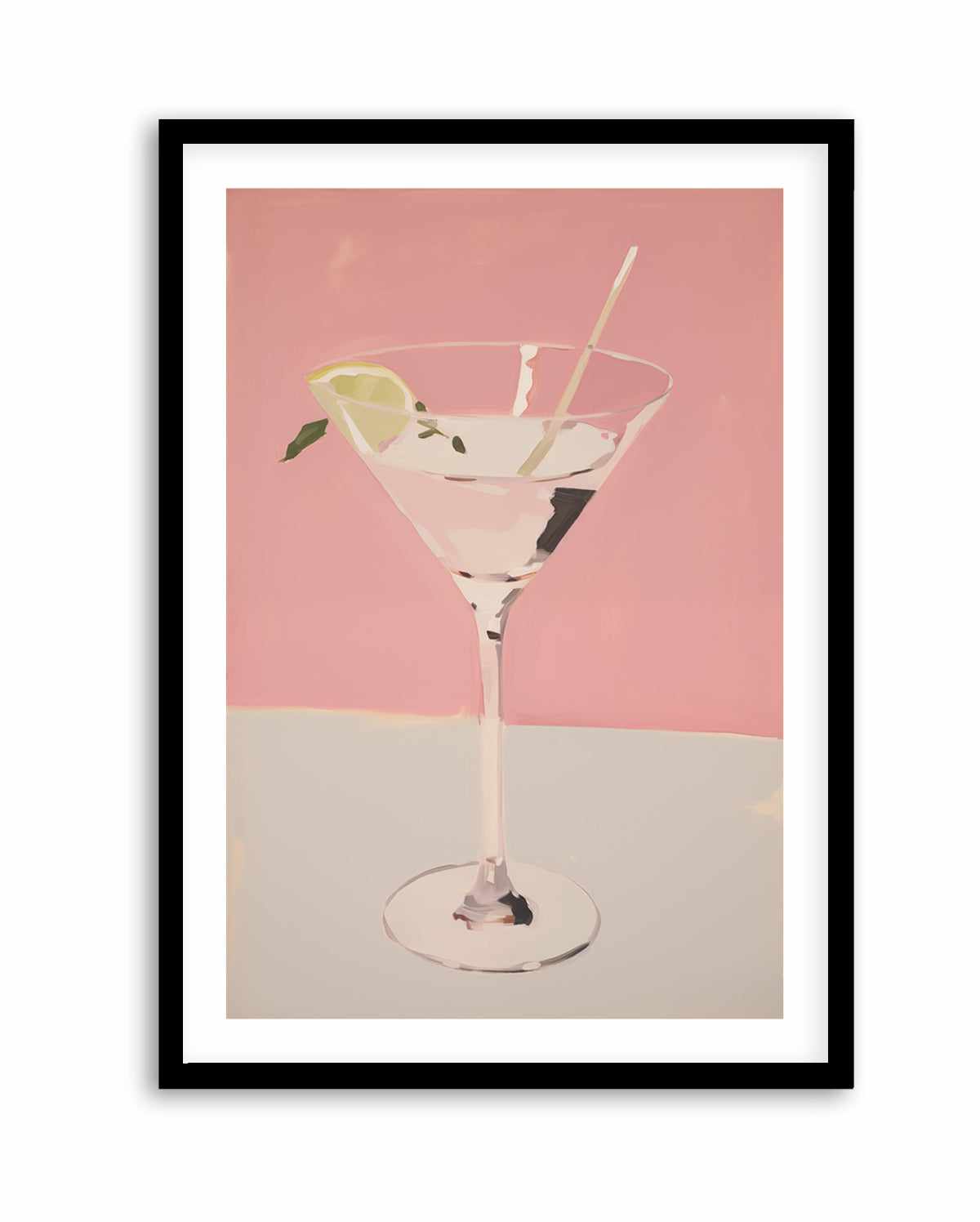 Martini on Pink | Art Print