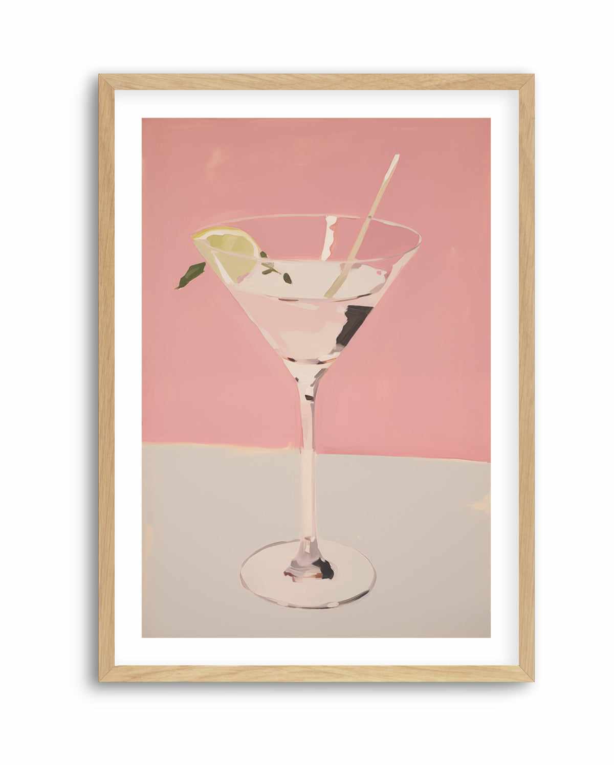 Martini on Pink | Art Print