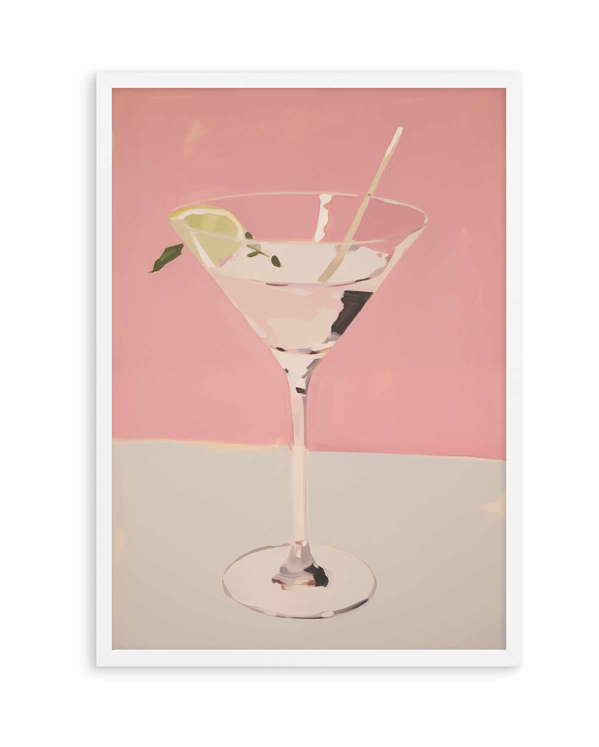 Martini on Pink | Art Print