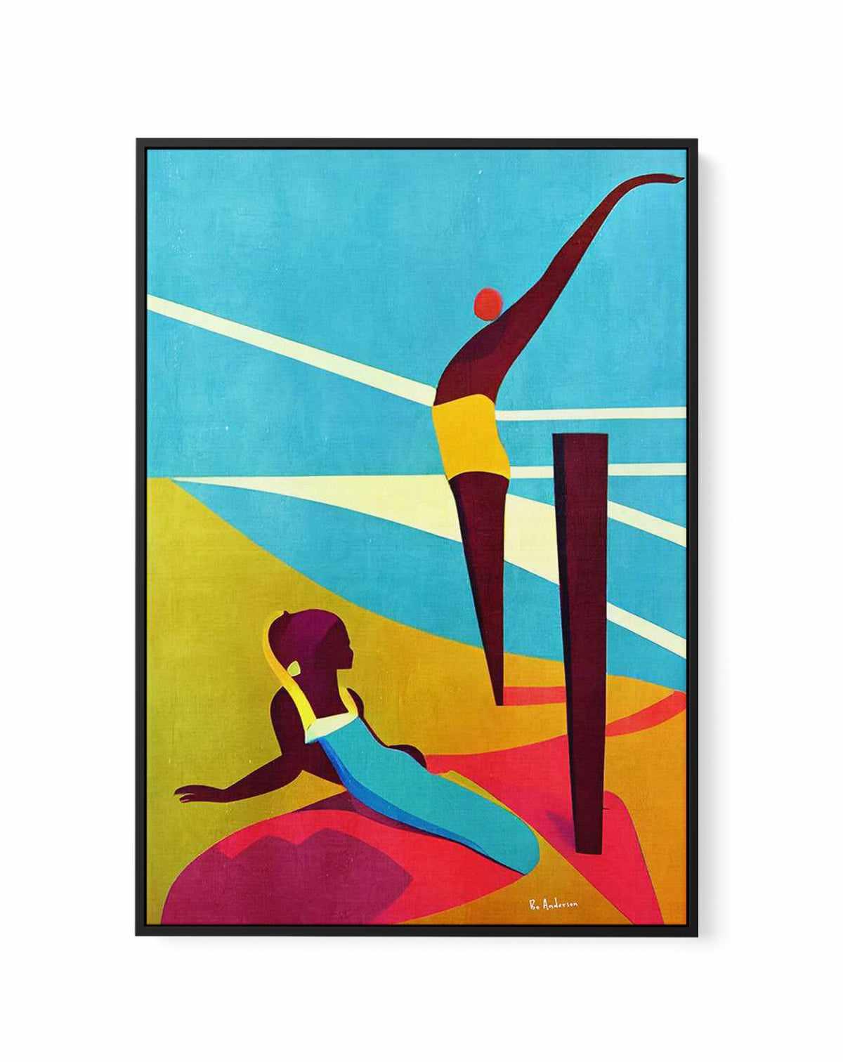 Martinique 1958 By Bo Anderson | Framed Canvas Art Print from Olive et Oriel where you can shop wallpaper and artworks online
