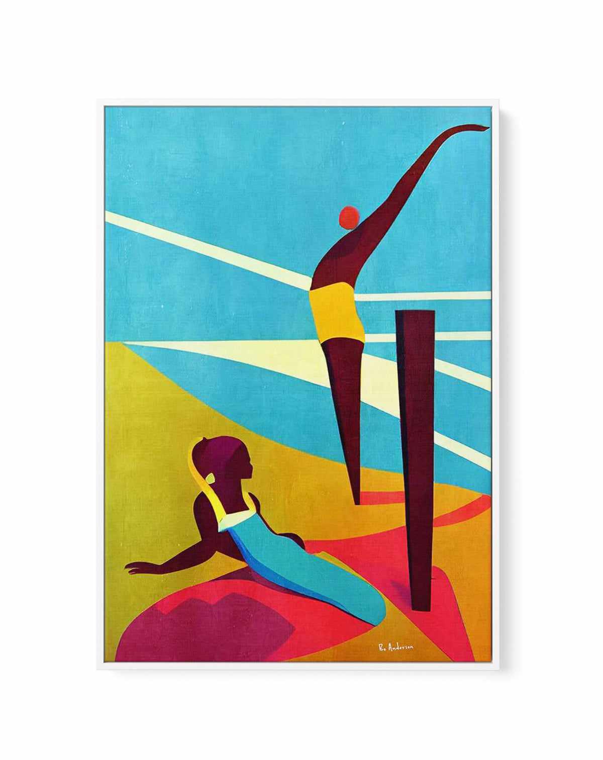 Martinique 1958 By Bo Anderson | Framed Canvas Art Print from Olive et Oriel where you can shop wallpaper and artworks online
