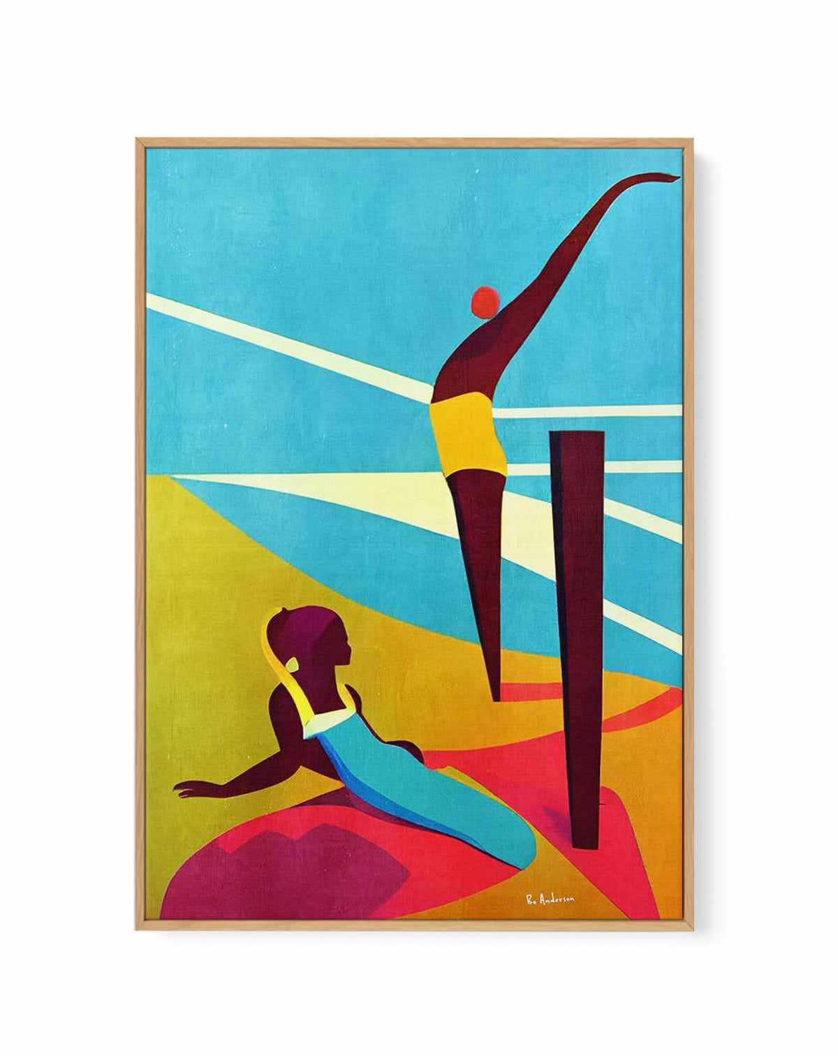 Martinique 1958 By Bo Anderson | Framed Canvas Art Print from Olive et Oriel where you can shop wallpaper and artworks online