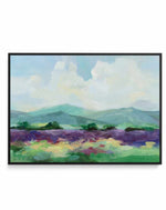 May Lavender Field II | Framed Canvas Art Print