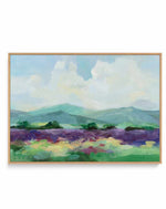 May Lavender Field II | Framed Canvas Art Print