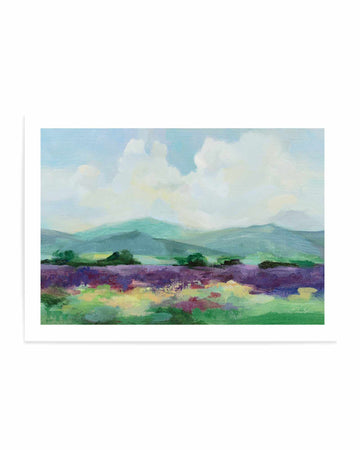 May Lavender Field II | Art Print from Olive et Oriel where you can shop wallpaper and artworks online