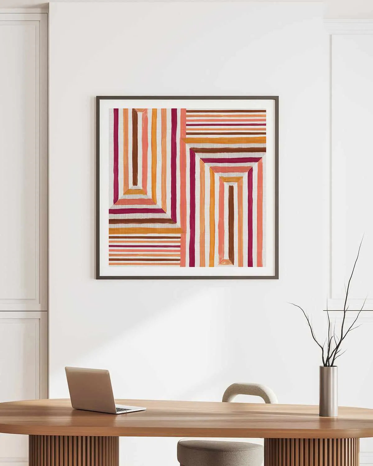 Mayan Labyrinth I Art Print from Olive et Oriel where you can shop wallpaper and artworks online