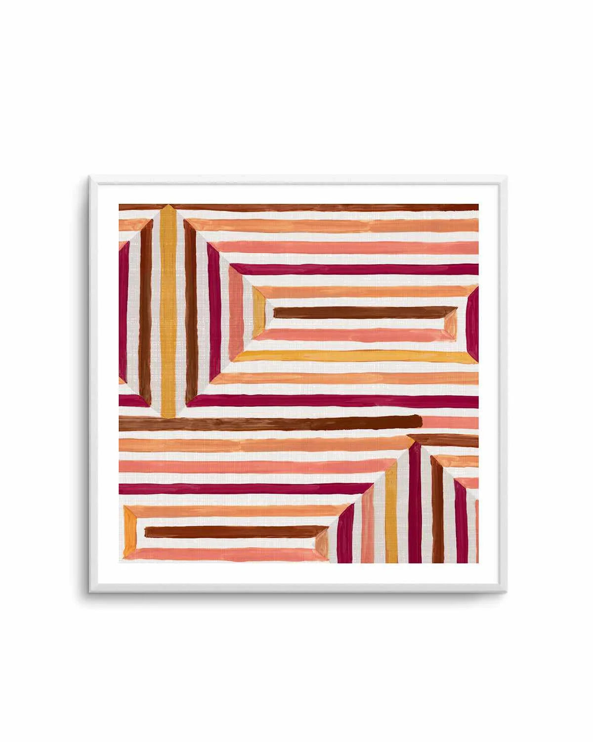 Mayan Labyrinth II Art Print from Olive et Oriel where you can shop wallpaper and artworks online