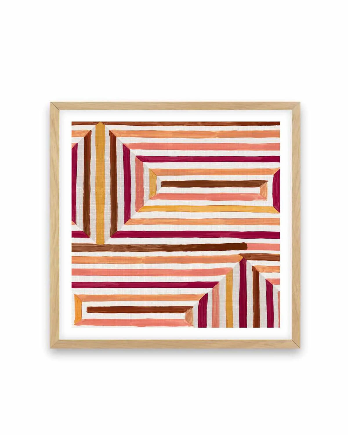 Mayan Labyrinth II Art Print from Olive et Oriel where you can shop wallpaper and artworks online