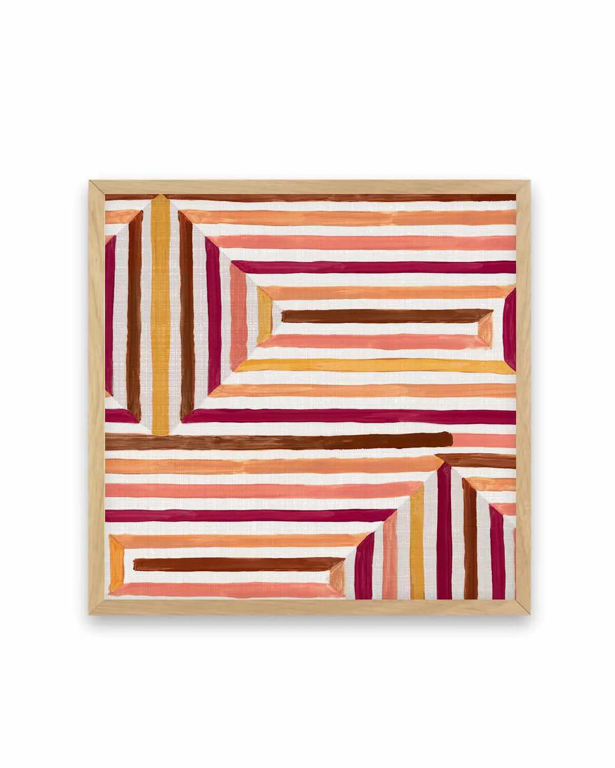 Mayan Labyrinth II Art Print from Olive et Oriel where you can shop wallpaper and artworks online